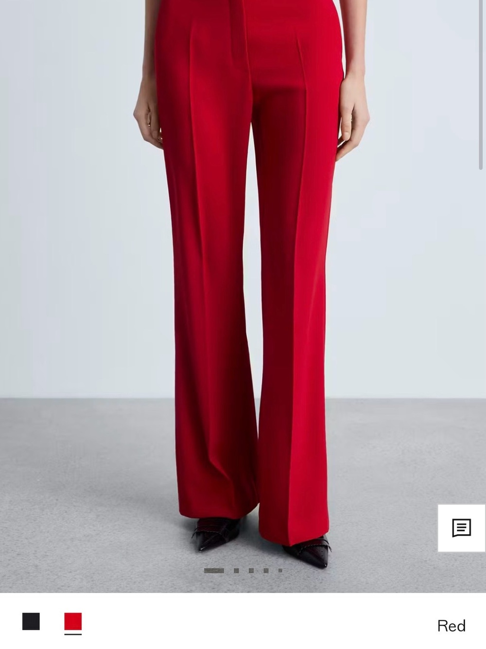 BRAND NEW Mango Scarlet Wide-Leg Trousers